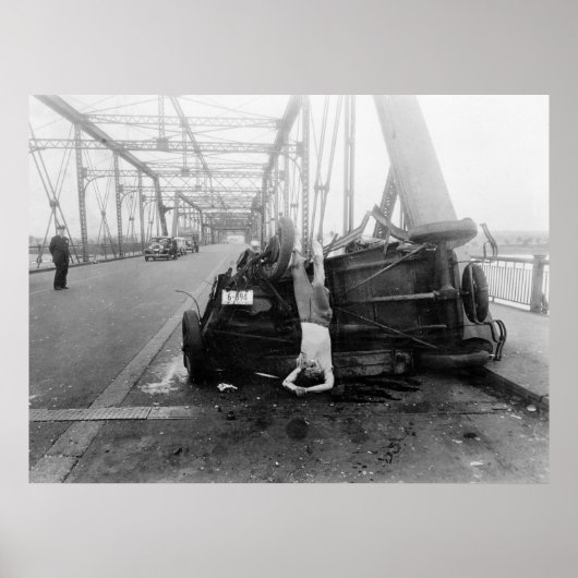 自動車事故、1933年 ポスター (正面)