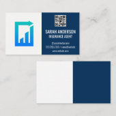 自動車住宅保険 | 財務紙の作業ロゴ 名刺 (正面/裏面)