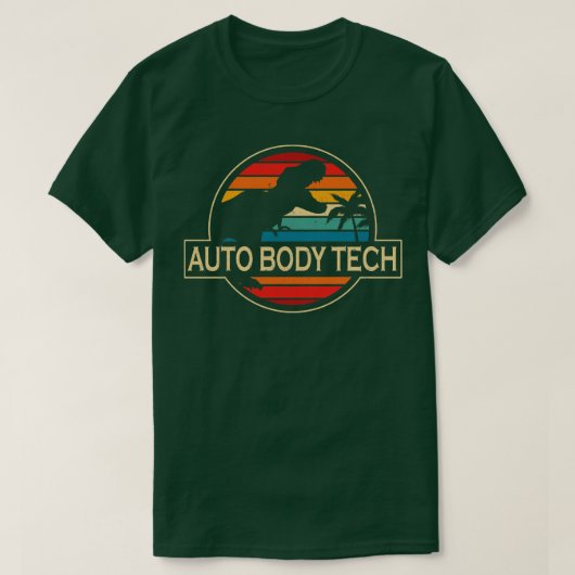 自動車体技術恐竜 Tシャツ (デザイン正面)