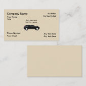 自動車保険の代理店 名刺 (正面/裏面)