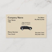 自動車保険の代理店 名刺 (正面)