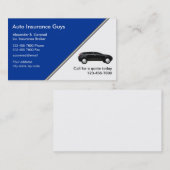 自動車保険の名刺 名刺 (正面/裏面)