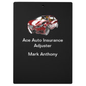 自動車保険の損害賠償解決係員 クリップボード (裏面)