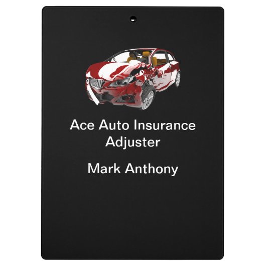 自動車保険の損害賠償解決係員 クリップボード (裏面)