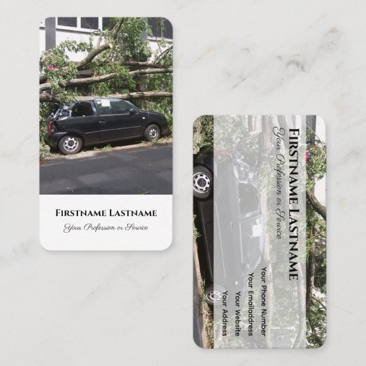 自動車保険ブローカーの政策ディーラーのポリシーブローカー 名刺 (正面/裏面)