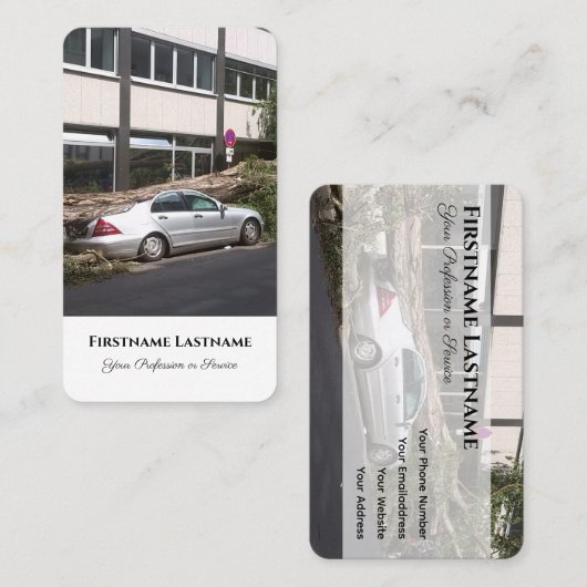 自動車保険ブローカーの政策ディーラーのポリシーブローカー 名刺 (正面/裏面)