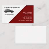 自動車保険モダン名刺デザイン 名刺 (正面/裏面)