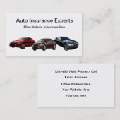 自動車保険担当の名刺 名刺 (正面/裏面)