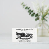 自動車修理および自動車ディーラー 名刺 (スタンド正面)