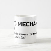 自動車修理のプロ - 自動車整備士の定義マグカップ コーヒーマグカップ (中央)