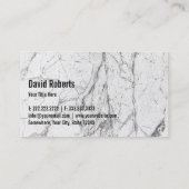 自動車修理の便利屋の車のでモダンな大理石 名刺 (裏面)