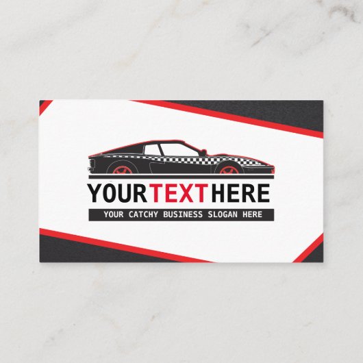 自動車修理の名刺のテンプレート 名刺 (裏面)