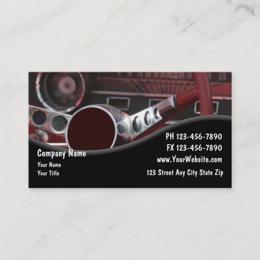 自動車修理の名刺 名刺 (正面)