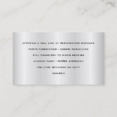 自動車修理の名刺 名刺 (裏面)