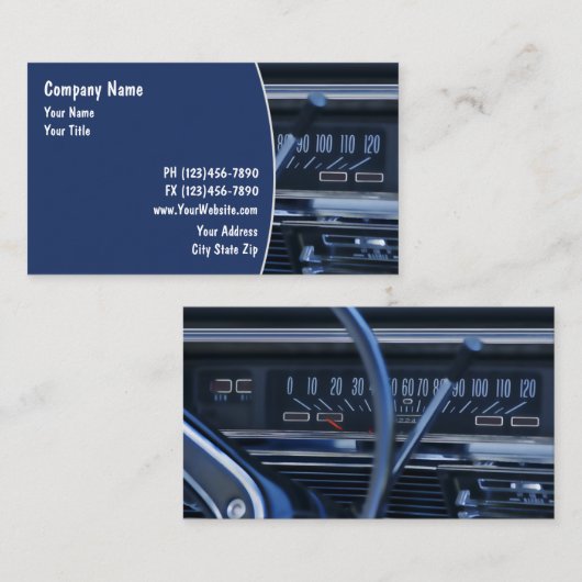自動車修理の名刺 名刺 (正面/裏面)