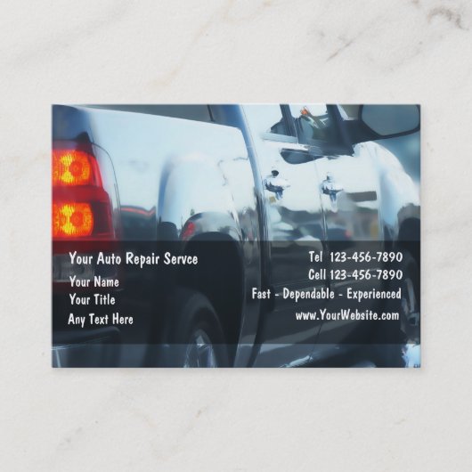 自動車修理の名刺 名刺 (正面)