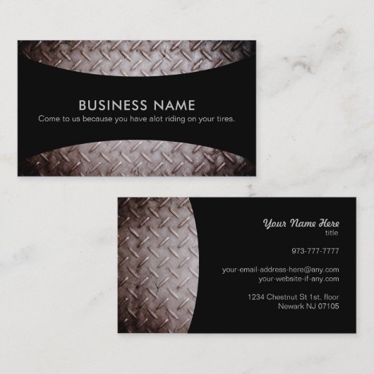 自動車修理の名刺 名刺 (正面/裏面)