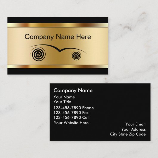 自動車修理の名刺 名刺 (正面/裏面)