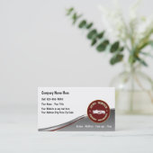 自動車修理の名刺 名刺 (スタンド正面)