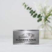 自動車修理サービス金属車車の車 名刺 (スタンド正面)