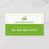 自動車修理サービス |プロフェッショナル 名刺 (裏面)