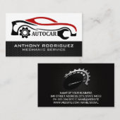 自動車修理サービス | 整備士 名刺 (正面/裏面)