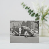 自動車修理サービス 1942年 ポストカード (スタンド正面)