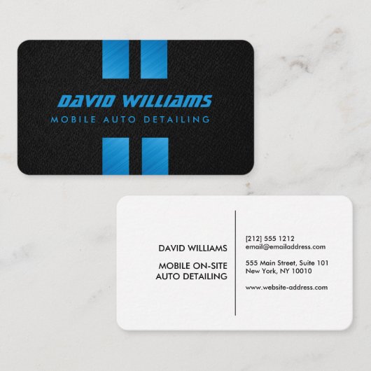 自動車修理ブラックメタルの詳細車の化 名刺 (正面/裏面)