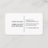 自動車修理ブラックメタルの詳細車の化 名刺 (裏面)