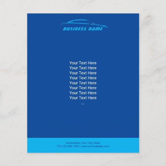 自動車修理ブルーモダンの詳細車の チラシ (正面)