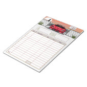 自動車修理ログ ノートパッド (アングル)