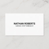 自動車修理ロゴ |整備士サービス 名刺 (裏面)
