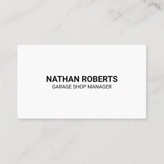 自動車修理ロゴ |整備士サービス 名刺 (裏面)