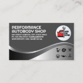 自動車修理ロゴ |整備士サービス 名刺 (正面)