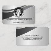 自動車修理ロゴ | 義務整備士 名刺 (正面/裏面)