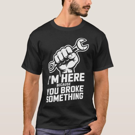 自動車修理工のプロフェッショナルな名言 Tシャツ (正面)
