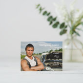 自動車修理工場カード 名刺 (スタンド正面)