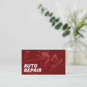 自動車修理工場 名刺 (スタンド正面)
