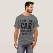 自動車修理工+私+自動車修理工チーフ Tシャツ (正面フル)