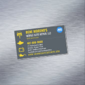 自動車修理整備士テンプレート マグネット名刺 (インサイチュ)