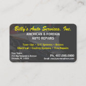 自動車修理整備士2面テンプレート部 名刺 (正面)