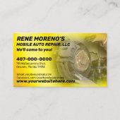 自動車修理整備士2面 名刺 (正面)