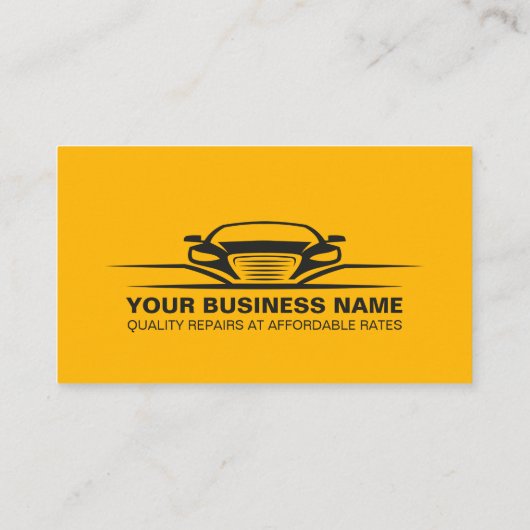 自動車修理整備士 ミニマルモダン 名刺 (裏面)