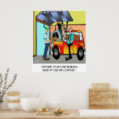 自動車修理漫画8532 ポスター (キッチン)