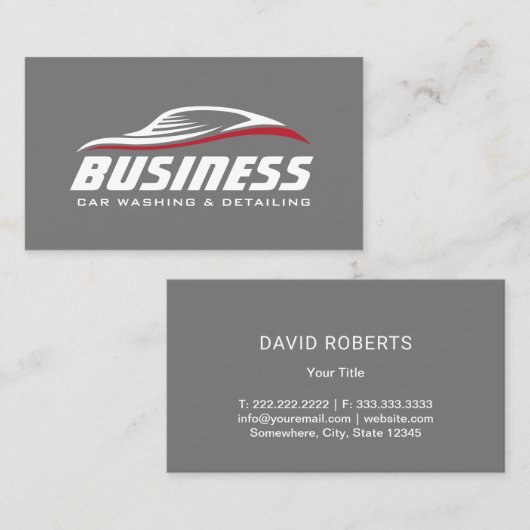 自動車修理自動詳細プロフェッショナル 車の 名刺 (正面/裏面)