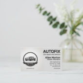 自動車修理自動車部品修理サービス 名刺 (スタンド正面)