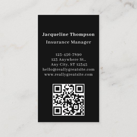 自動車修理車のレッドカー自動整備士qrコード 名刺 (裏面)