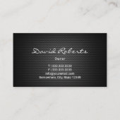 自動車修理金属車の整備士 名刺 (裏面)