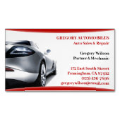 自動車修理 マグネット名刺 (正面)