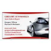 自動車修理 マグネット名刺 (正面)